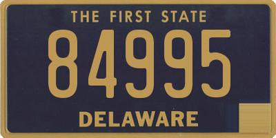 DE license plate 84995