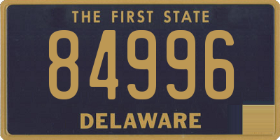 DE license plate 84996