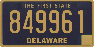 DE license plate 849961