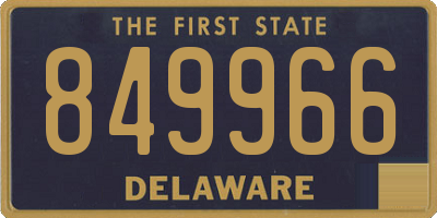 DE license plate 849966