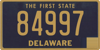 DE license plate 84997