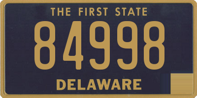 DE license plate 84998