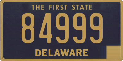 DE license plate 84999