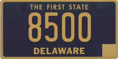 DE license plate 8500