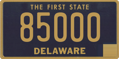 DE license plate 85000