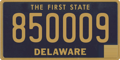 DE license plate 850009