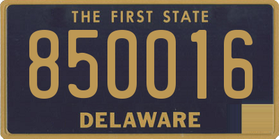 DE license plate 850016
