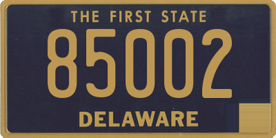 DE license plate 85002