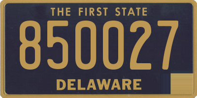 DE license plate 850027