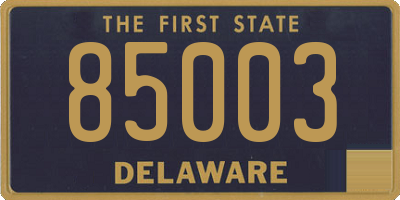 DE license plate 85003