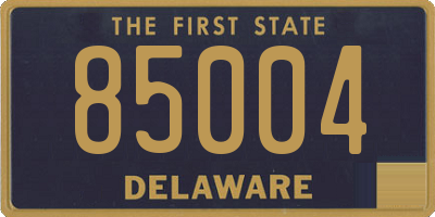 DE license plate 85004