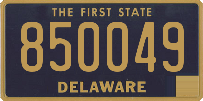 DE license plate 850049