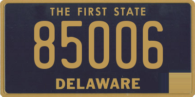 DE license plate 85006