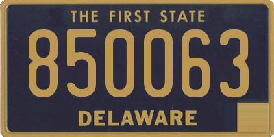 DE license plate 850063