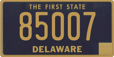 DE license plate 85007