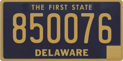 DE license plate 850076