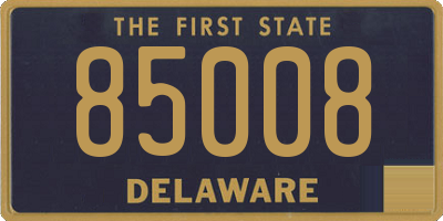 DE license plate 85008