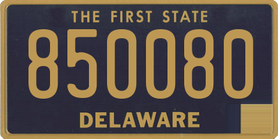DE license plate 850080