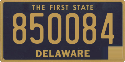 DE license plate 850084