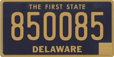 DE license plate 850085