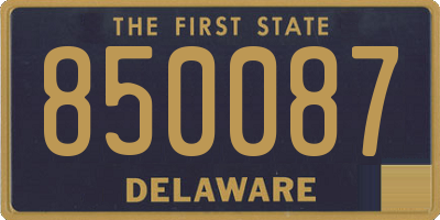 DE license plate 850087