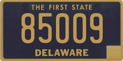 DE license plate 85009