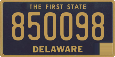 DE license plate 850098