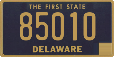 DE license plate 85010