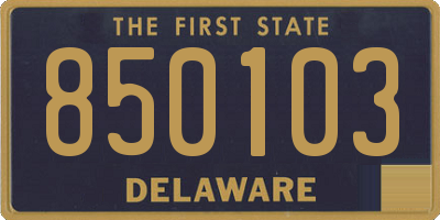DE license plate 850103