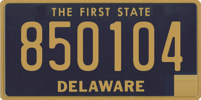 DE license plate 850104