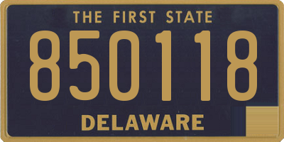 DE license plate 850118