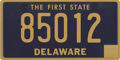 DE license plate 85012