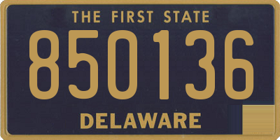 DE license plate 850136