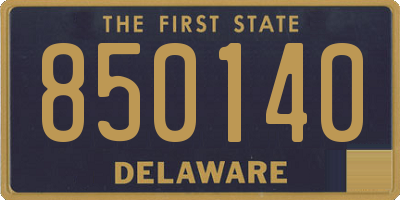 DE license plate 850140