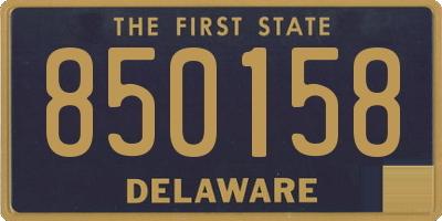 DE license plate 850158
