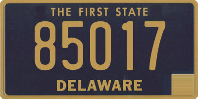 DE license plate 85017
