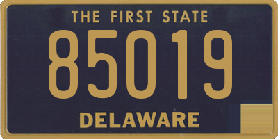 DE license plate 85019