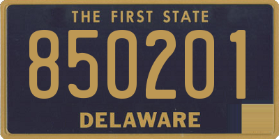 DE license plate 850201