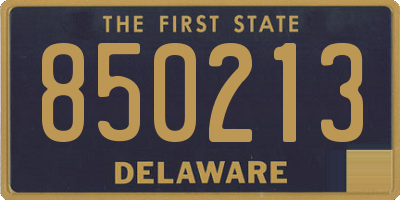 DE license plate 850213