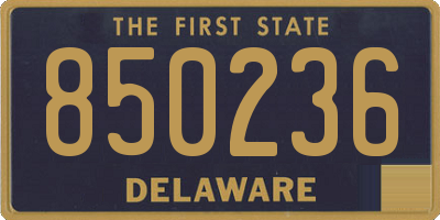 DE license plate 850236