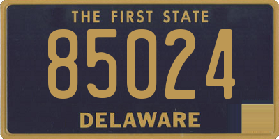 DE license plate 85024