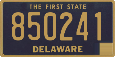 DE license plate 850241