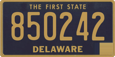 DE license plate 850242