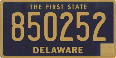 DE license plate 850252