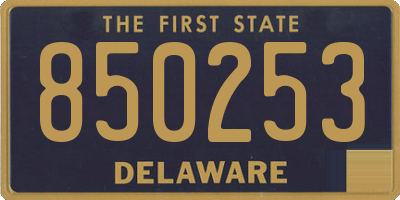 DE license plate 850253