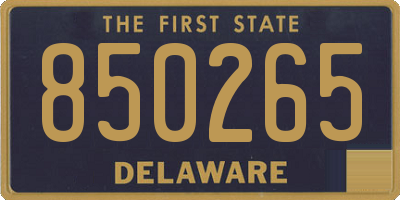 DE license plate 850265