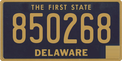 DE license plate 850268