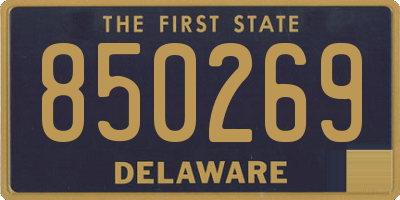 DE license plate 850269