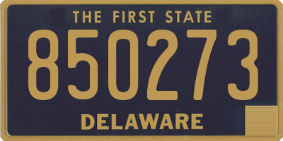 DE license plate 850273