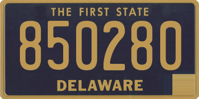 DE license plate 850280